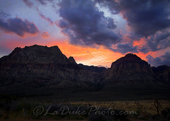 Red Rock Sunset Las Vegas, NV March 2009
