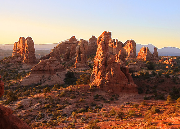 Moab Sunrise Arches National Park July 2009