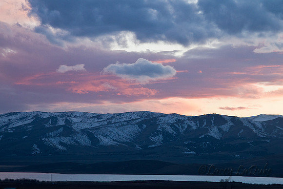Sunset south of Spanish Fork
