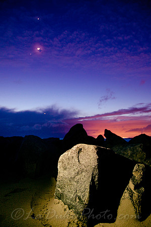 Twilight rocks - Newport Beach, California