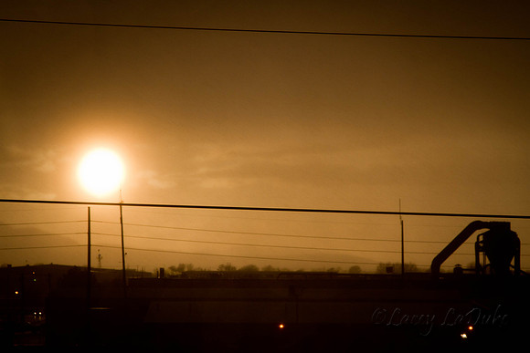 Salt Lake Stormy sunset