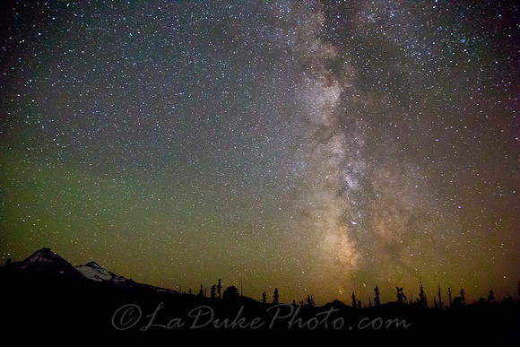 Milky Way over Sisters